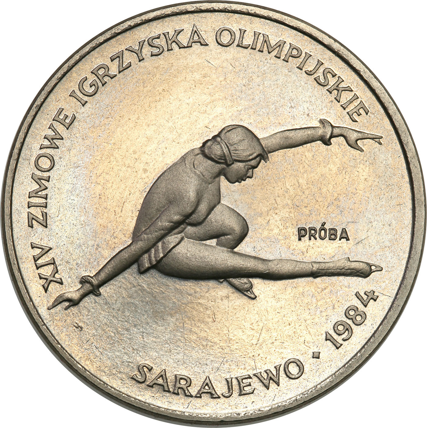 PRL PRÓBA Nikiel 200 złotych 1984 XIV Zimowe Igrzyska Olimpijskie